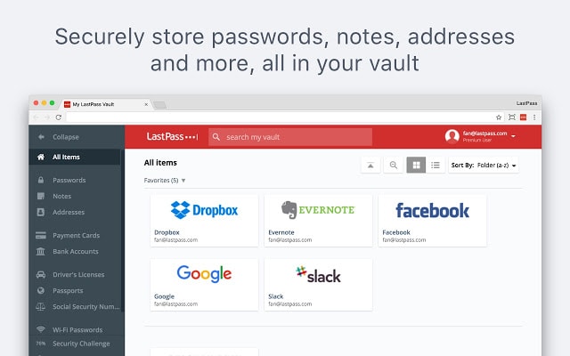 Extensión LastPass Chrome para WordPress