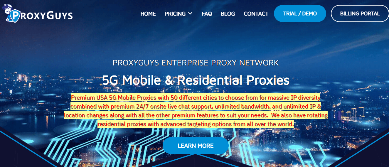 ProxyGuys Homepage