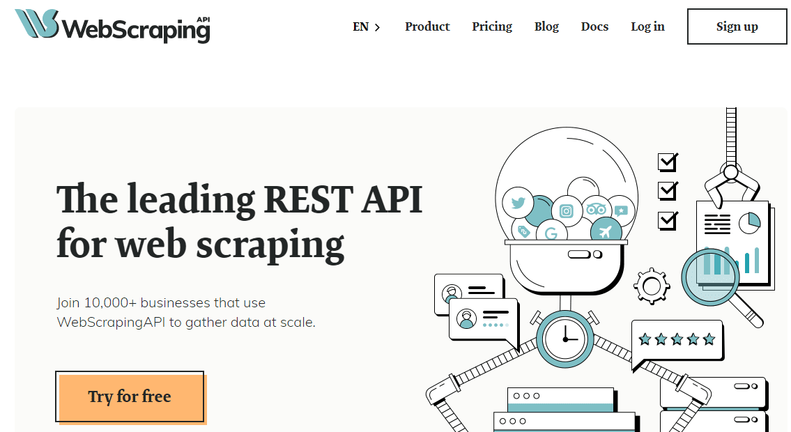 Домашняя страница API WebScraping