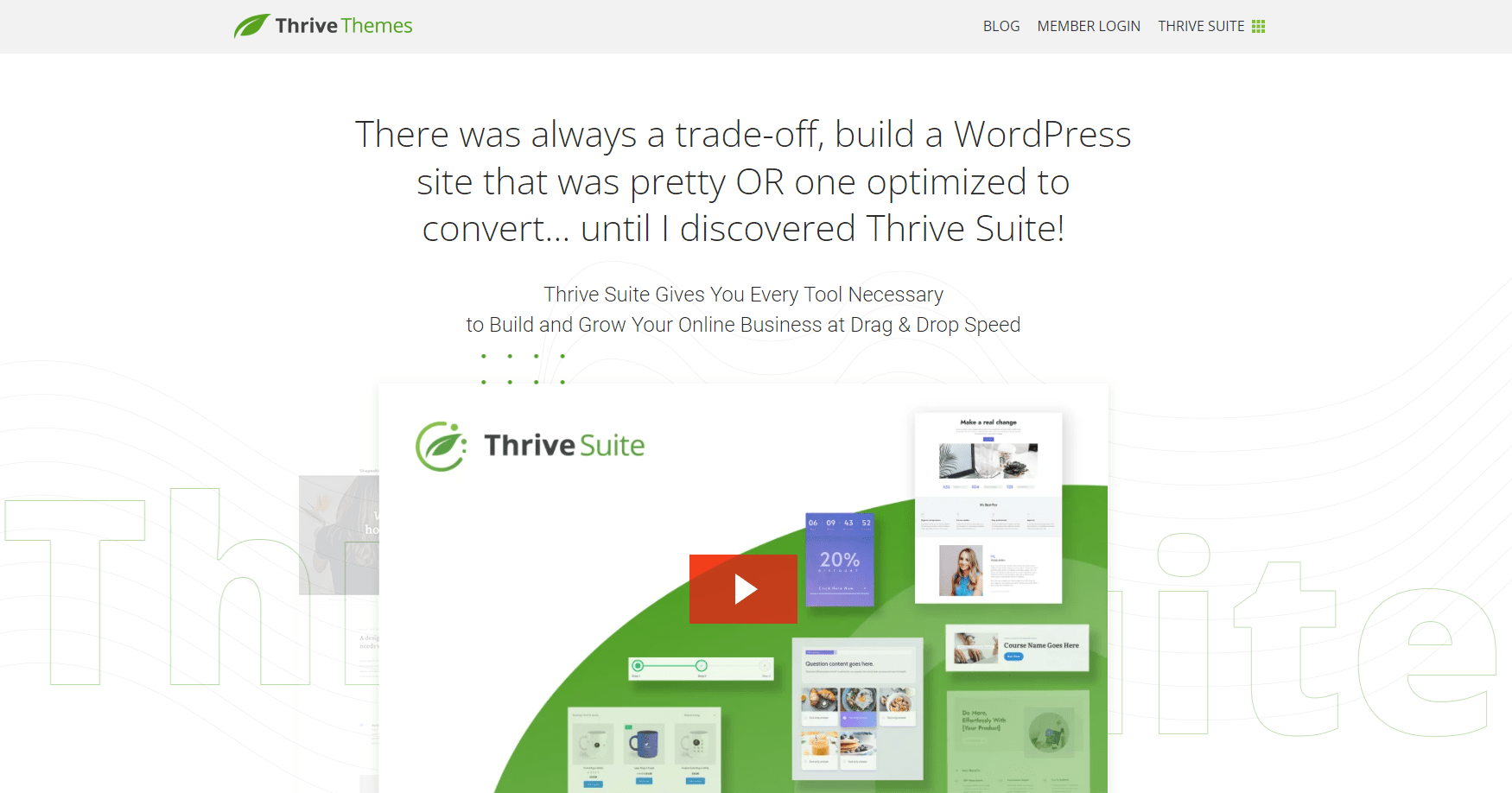 Thrive Suite Main - Best Elementor Alternatives