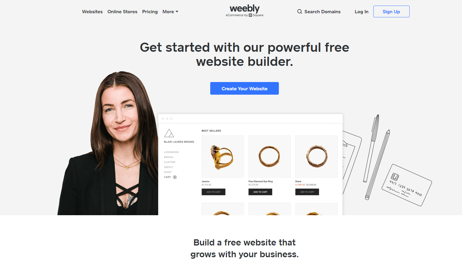 Weebly Main - Bästa webbplatsbyggaren för musiker