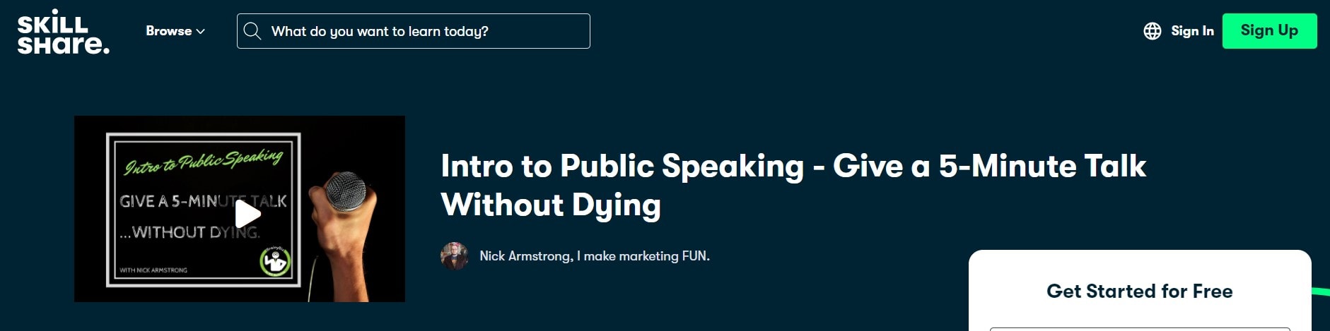 Intro to Public Speaking
