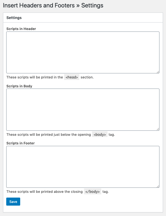 insert header and footer plugin- how to edit header in Wordppress