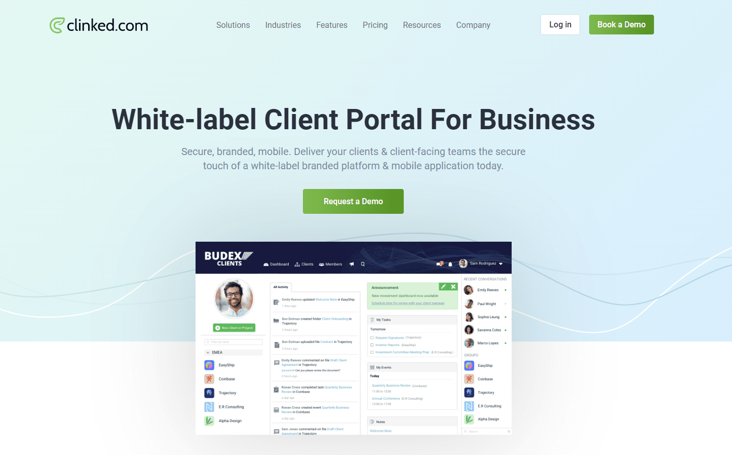 Clinked Client Portal