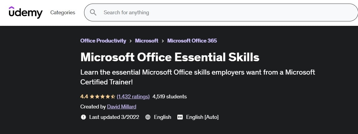 Microsoft Office Essential Skills