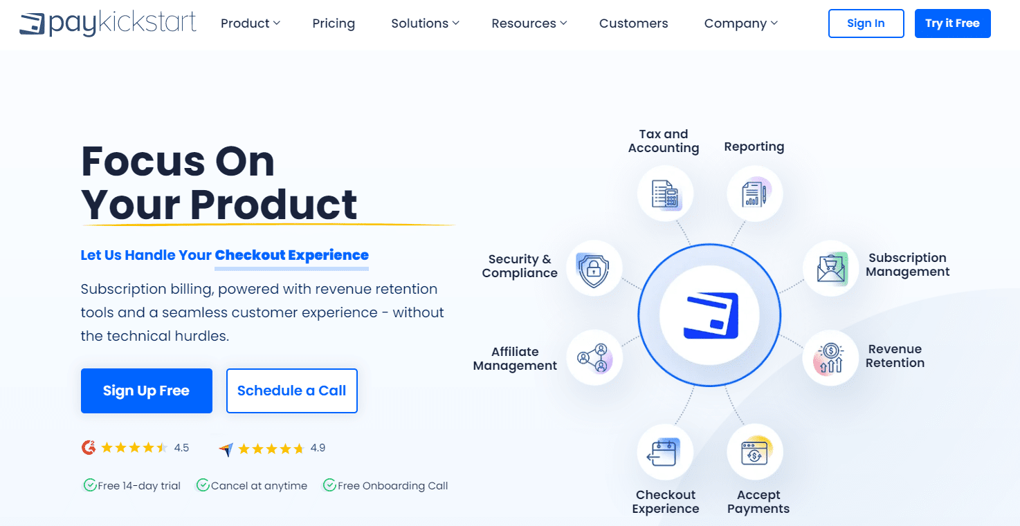 Pangkalahatang-ideya Ng PayKickStart - Pinakamahusay na Mga Alternatibo ng SamCart