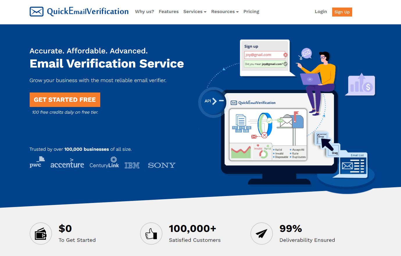 QuickEmailVerification Main - Best Email Verification Services