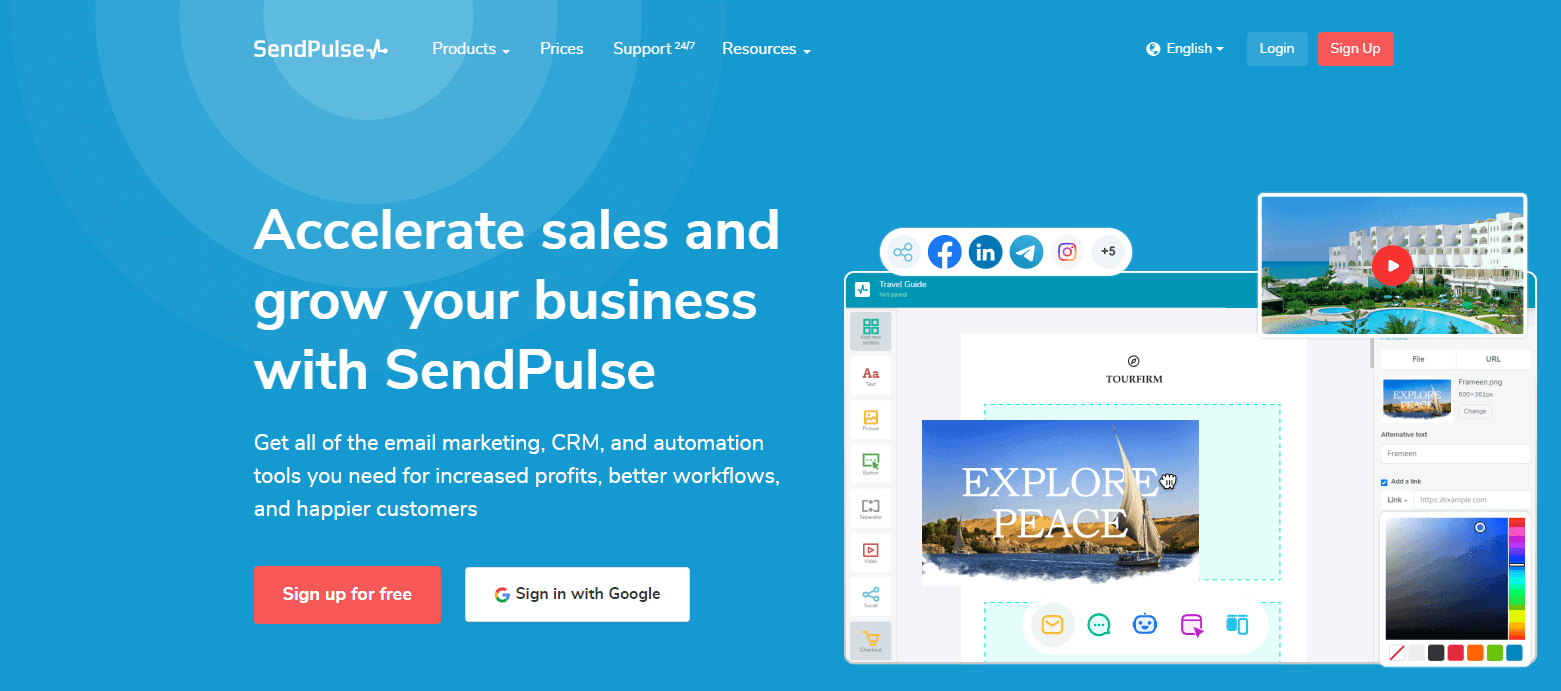 SendPulse Overview - Best ConvertKit Alternatives