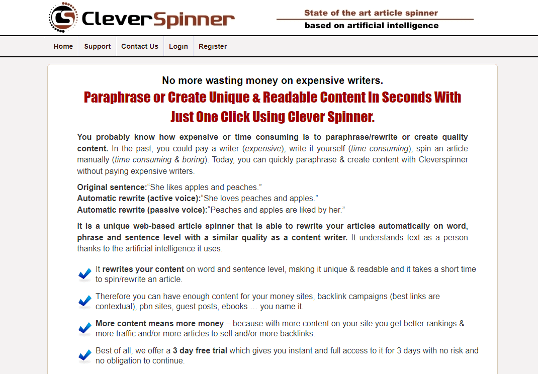 Clever Spinner Overview - Best Spinbot Alternatives