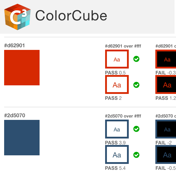 Colour cube- best web color pallette