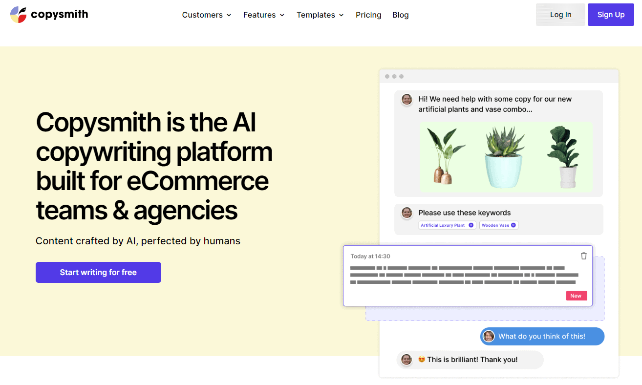 Copysmith Overview - Best AI Copywriting Software & Tools