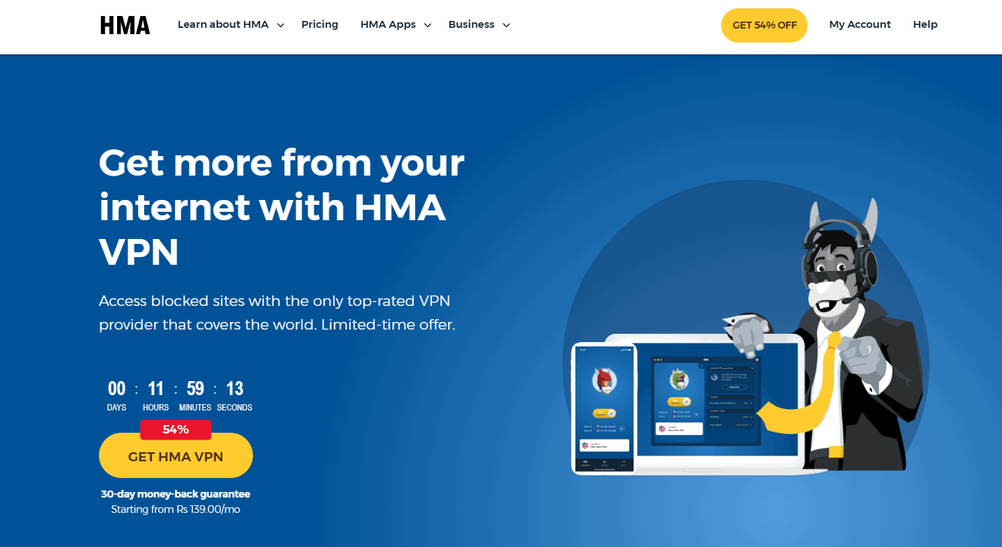 Pangkalahatang-ideya ng HMA VPN