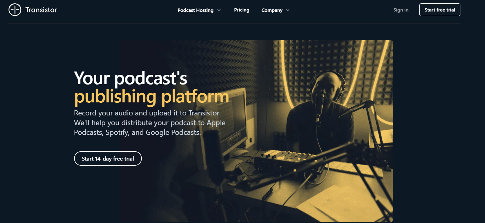 Transistor Overview - Best Podcast Hosting Platforms