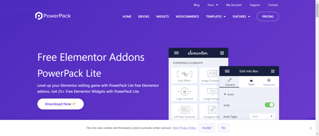 PowerPack free addons for elementor