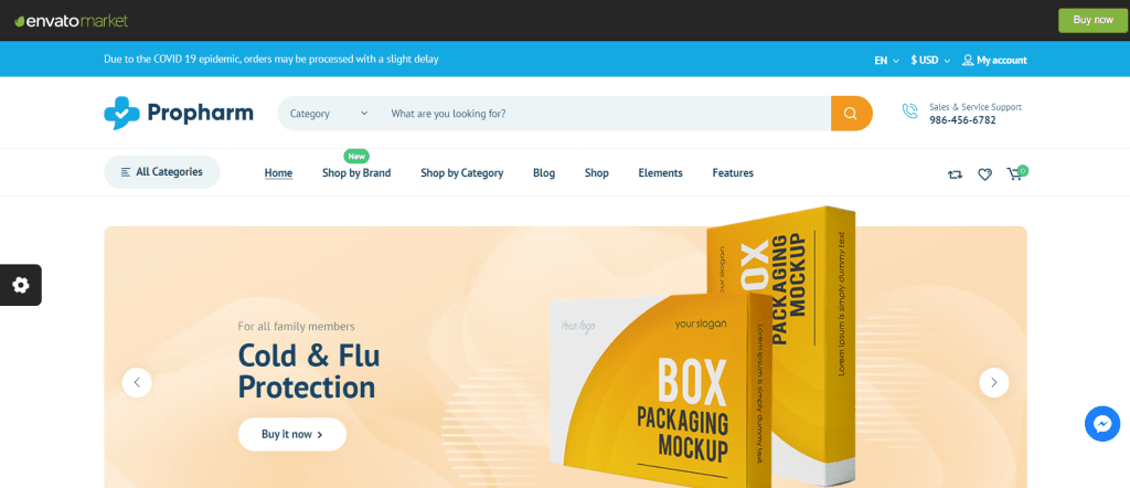 Propharm wordpress theme