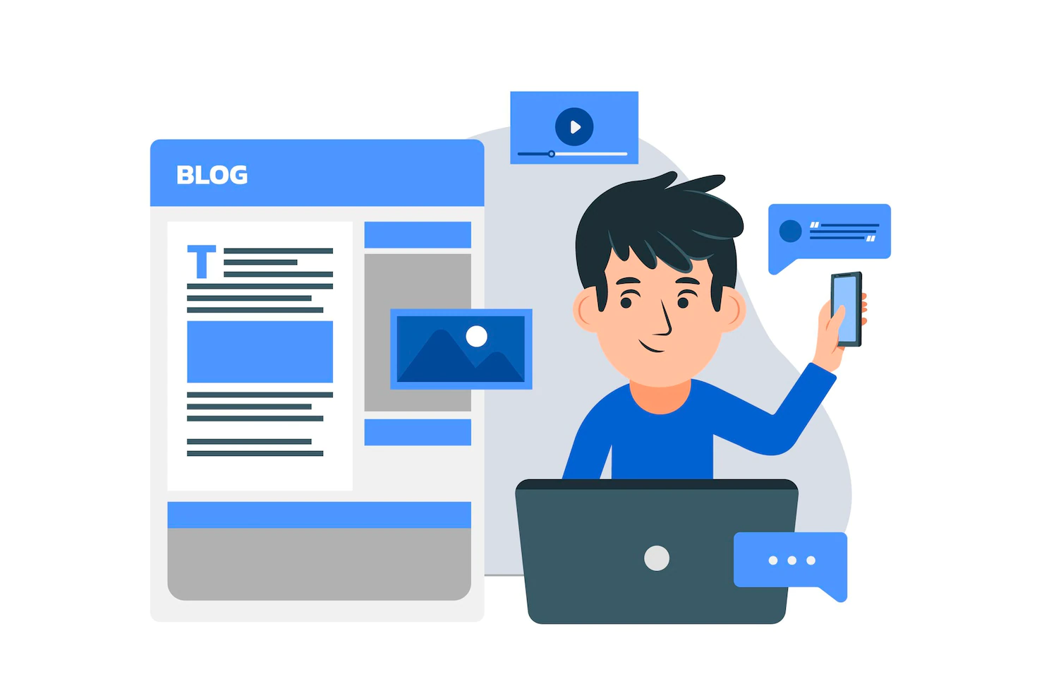 Develop a webpage or blog: