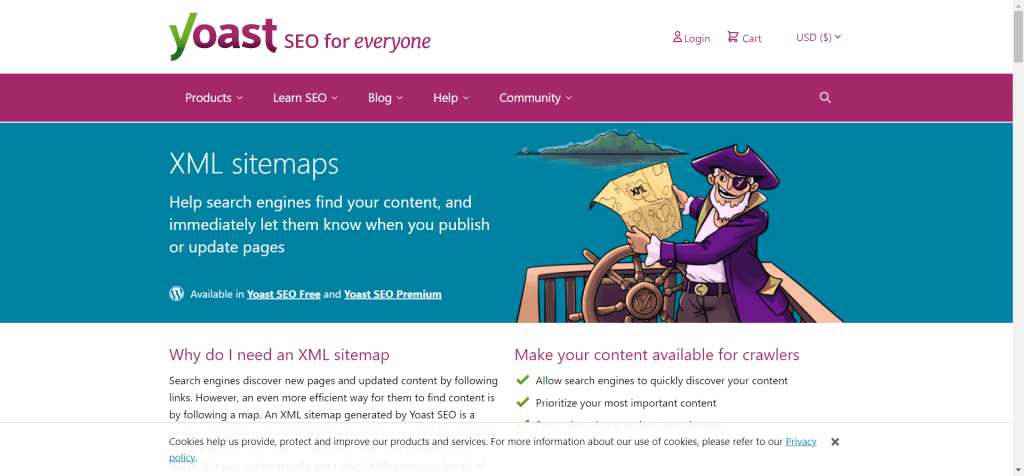 Yoast SEO- best WordPress sitemap generators