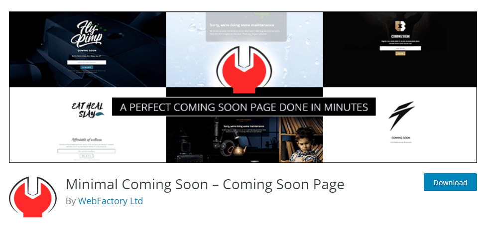 minimal Coming Soon and Maintenance Mode - Free WordPress Maintenance Mode Plugins