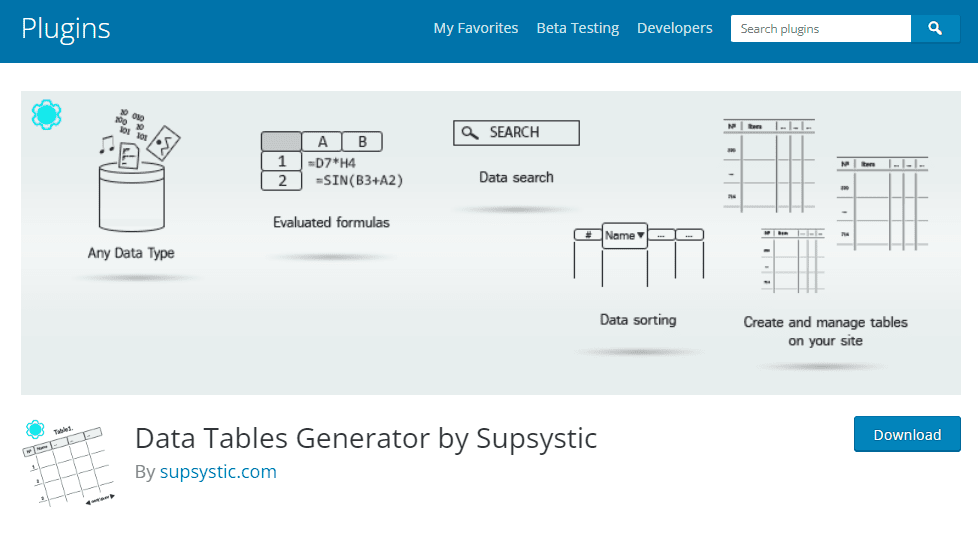 Data Tables Generator Plugin - Best WordPress Data Visualization Plugins