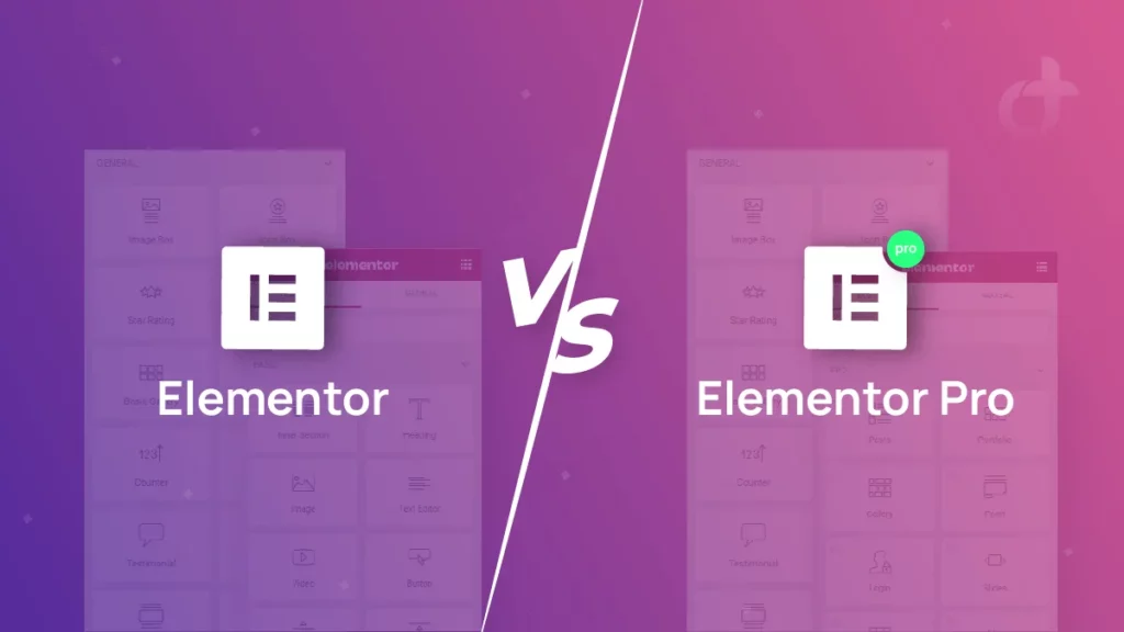 Elementor Free vs Pro