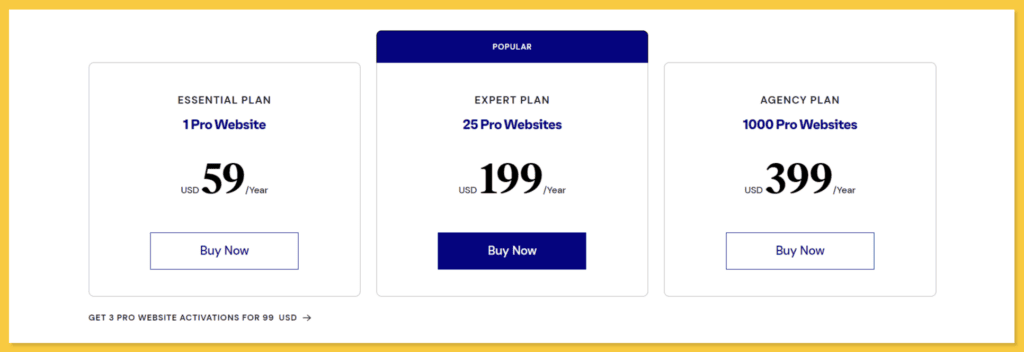 Elementor page builder pricing