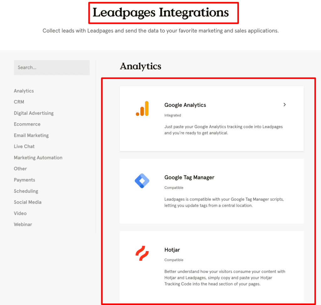 Leadpages-Integration