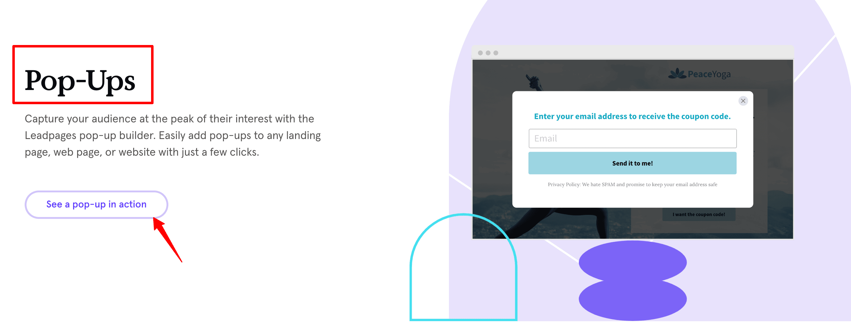 Leadpages Pop-up Builder