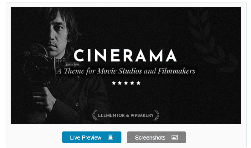 cinerama wordpress themes