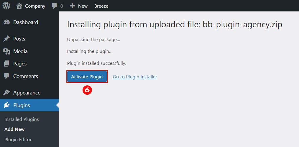 Activate The Plugin