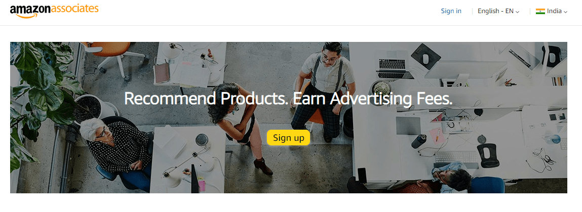 Amazon Associates Homepage