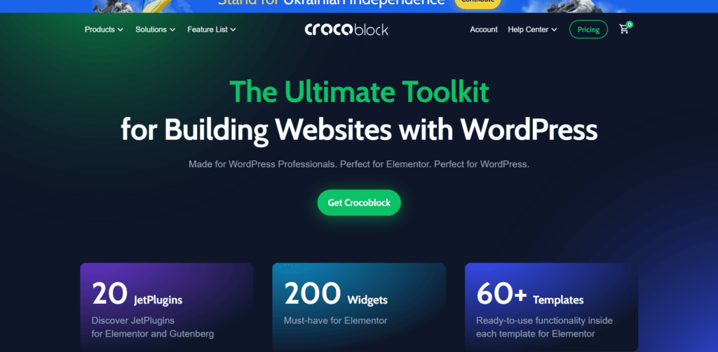 Crocoblock add on for Elementor