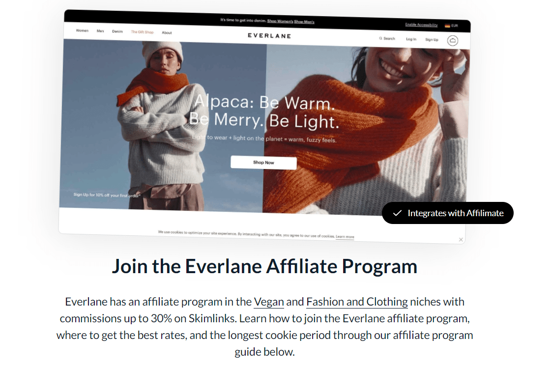 Everlane Affiliate Program