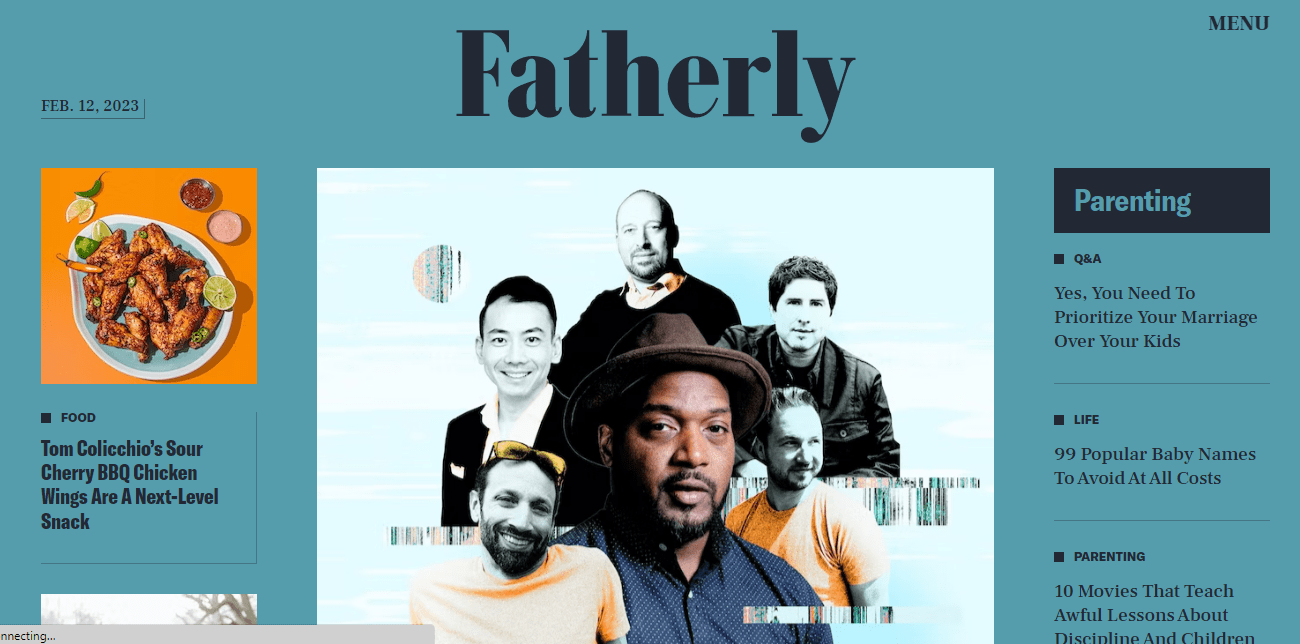 Fatherly Homepage