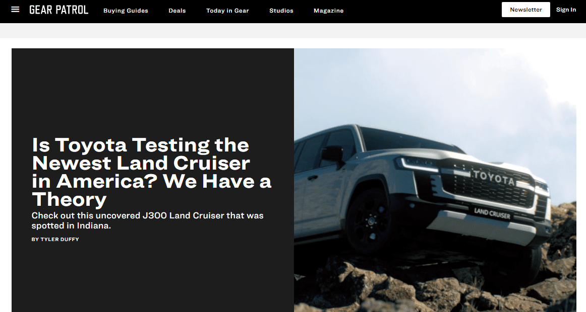 Gear Patrol Homepage