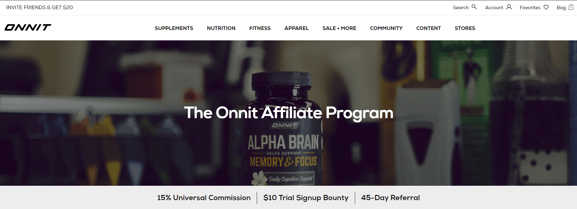 ONNIT- Best Fitness Affiliate Programs