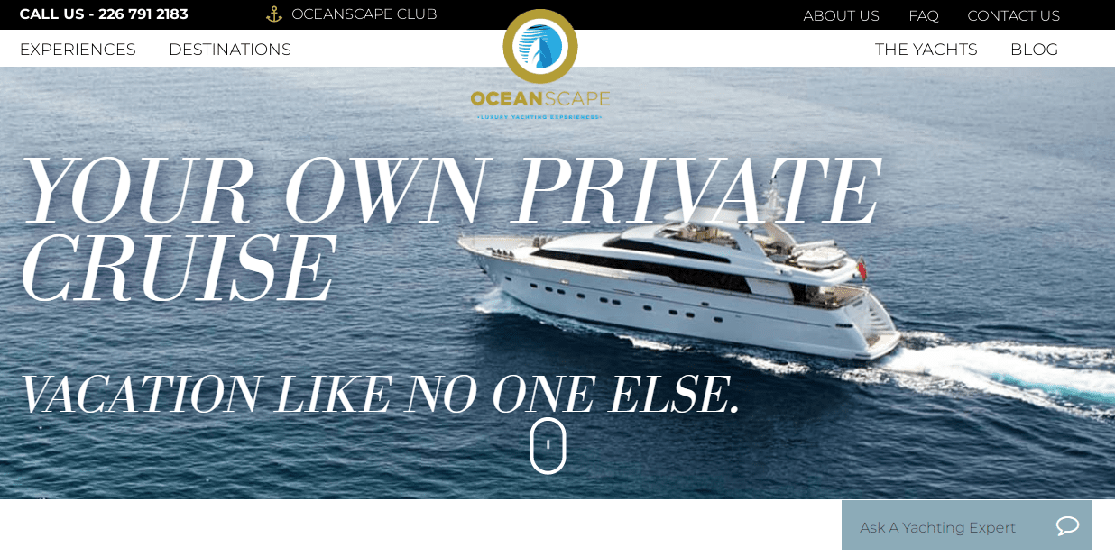 OceanScape Yacht Homepage