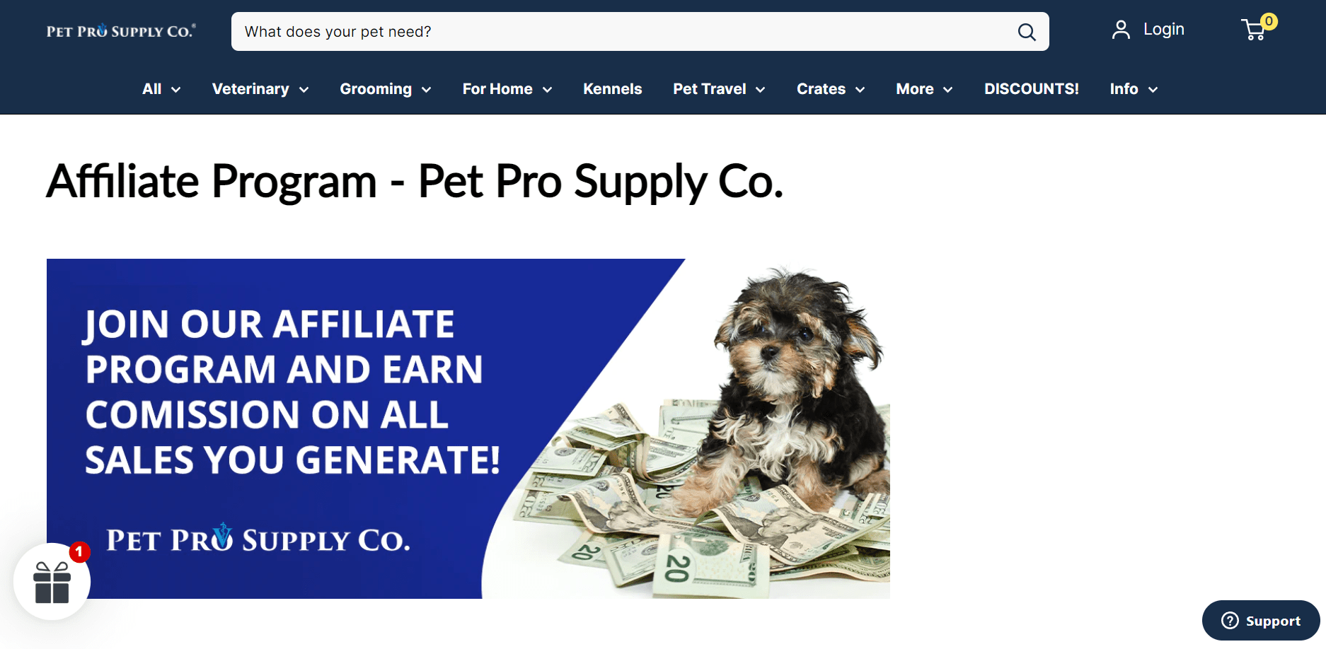 Pet Pro Supply Co. Pet Affiliate Programs
