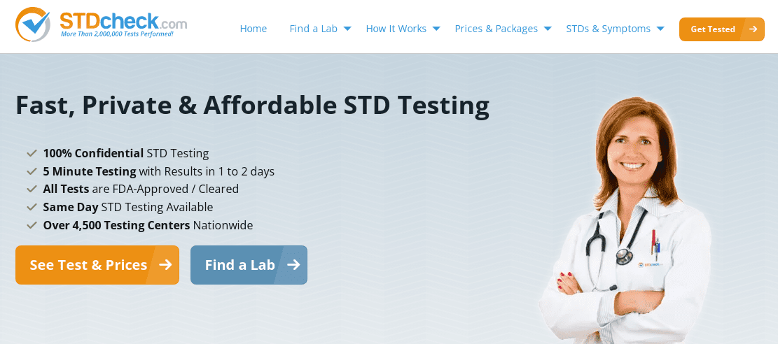 STD Check Homepage