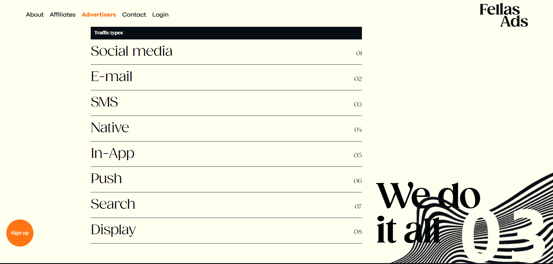 TheFellasAds - Tipos de tráfico