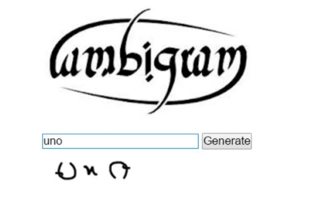 Echt Wetenschap Ambigram Generator