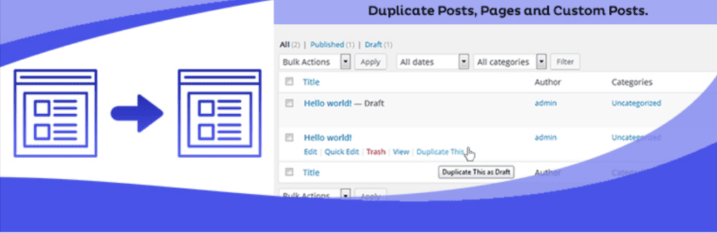 Duplicate Page plugin
