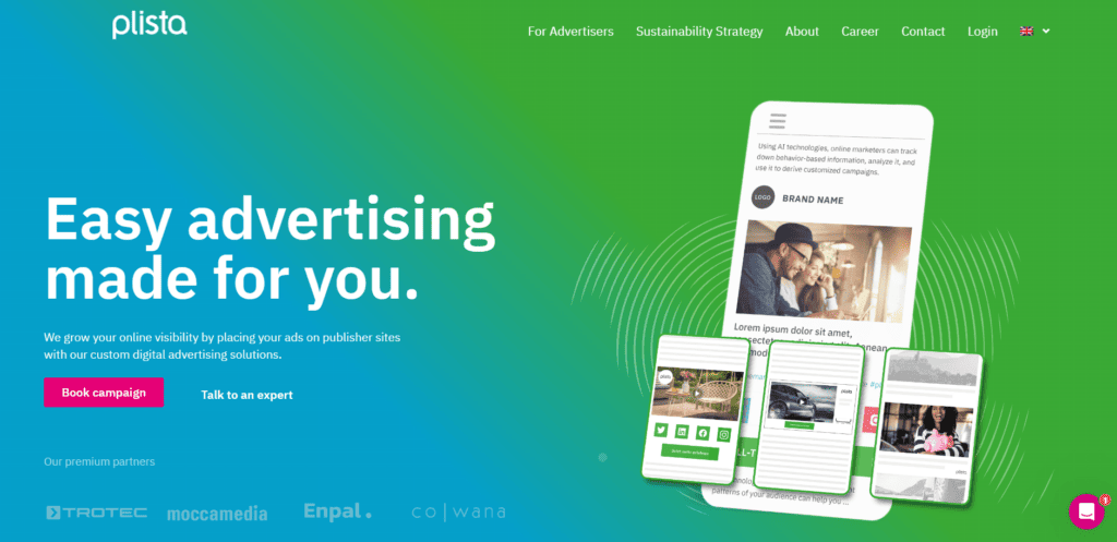 Plista- Best Ad Networks For Publishers