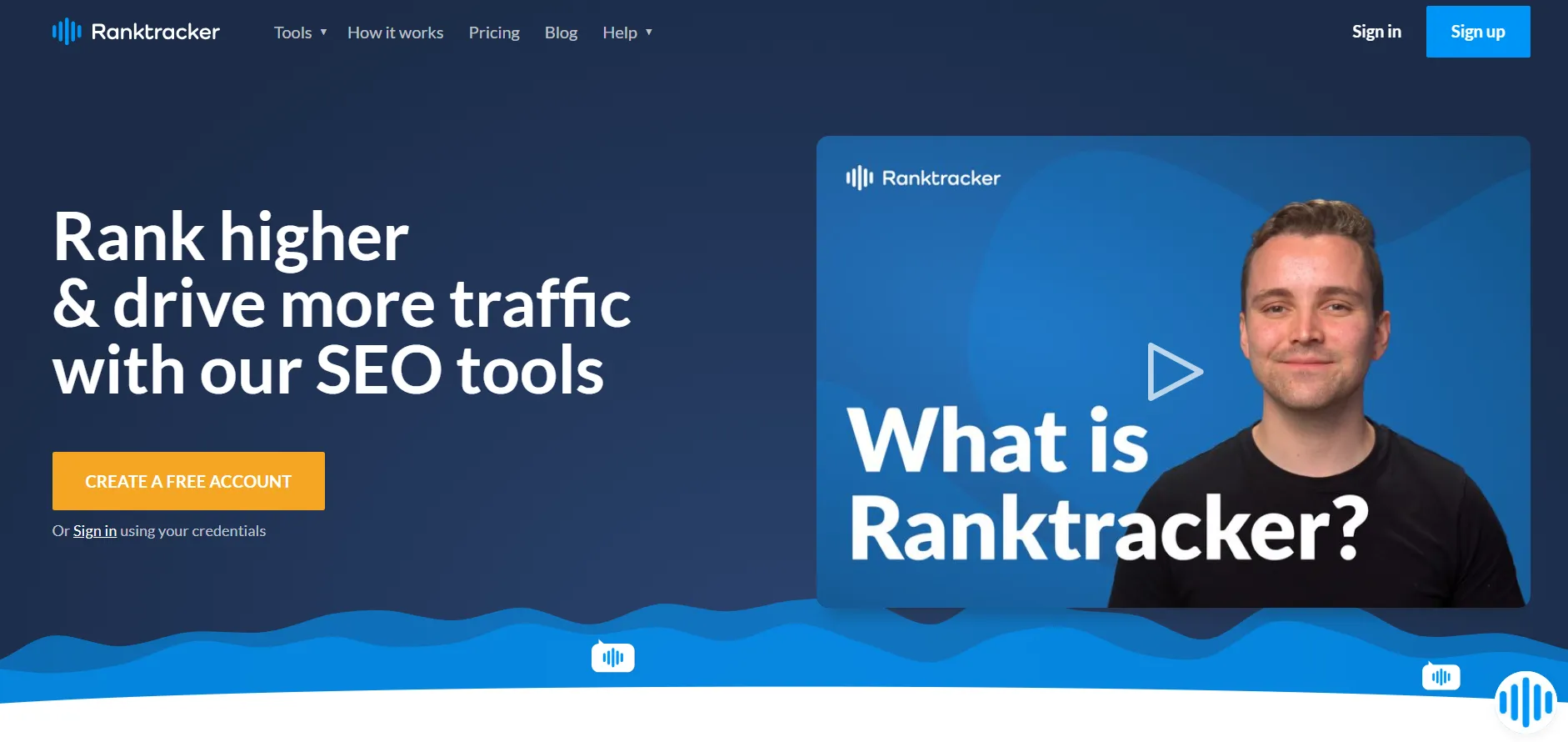 Rank Tracker Homepage